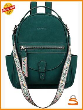 Mini Backpack Purse for Women, Faux Leather Shoulder Bag Handbag Travel